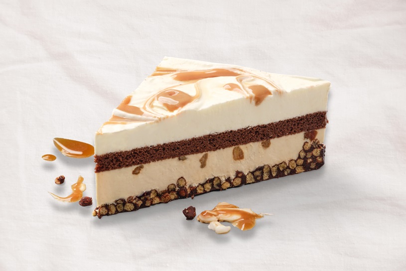 Salted Caramel-Walnut Crispy Triangles