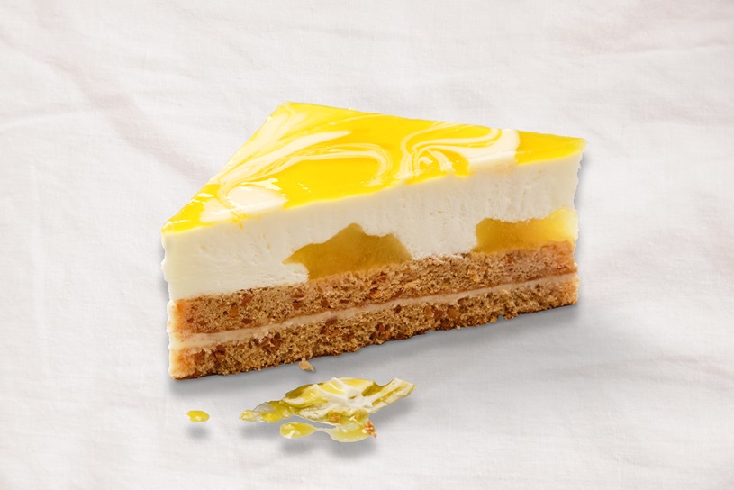 Triángulo crujiente de Yogur de Mango