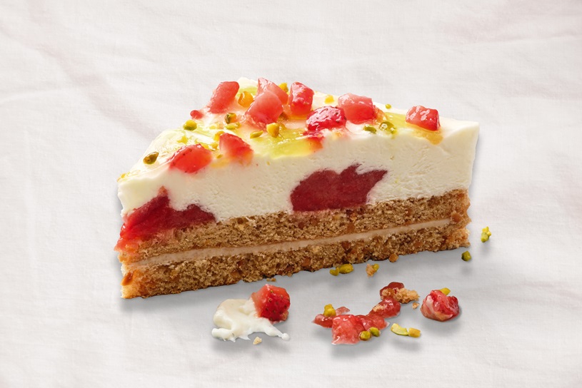 Strawberry-Lemon Crunchy Triangles