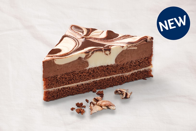 Double Chocolate Mousse Crispy Triangles
