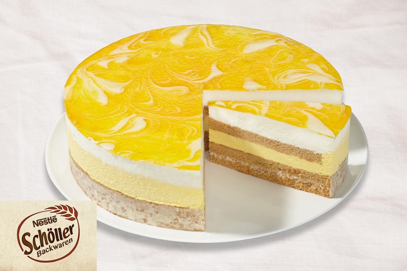 Mango Yoghurt Crunch Gateau