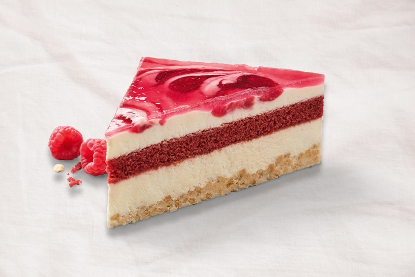 Raspberry-Vanilla Crispy Triangles