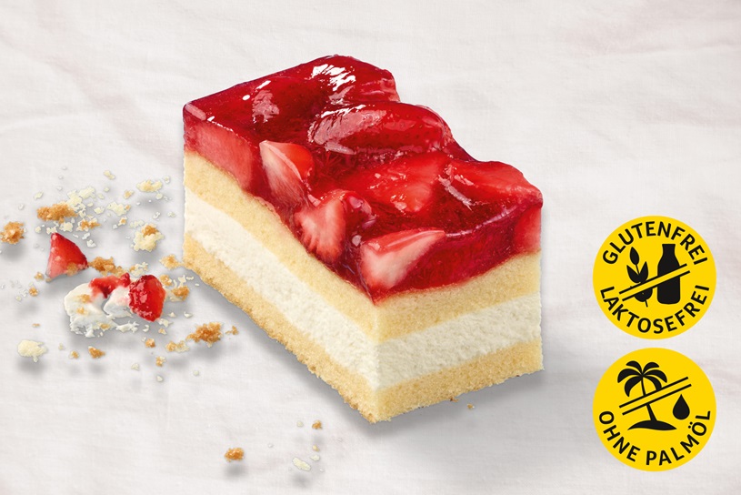 Erdbeer-Käse-Sahne-Schnitte (gluten-/laktosefrei)