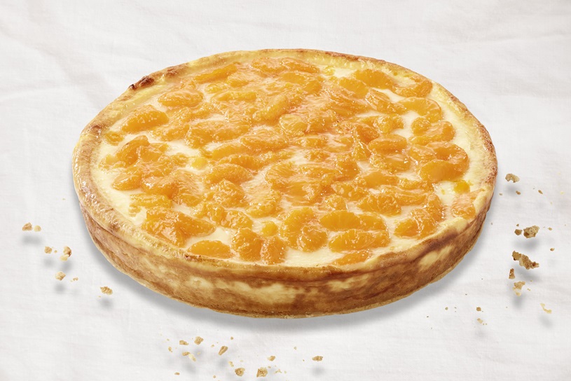 Tarta de Queso Fresco con Mandarinas