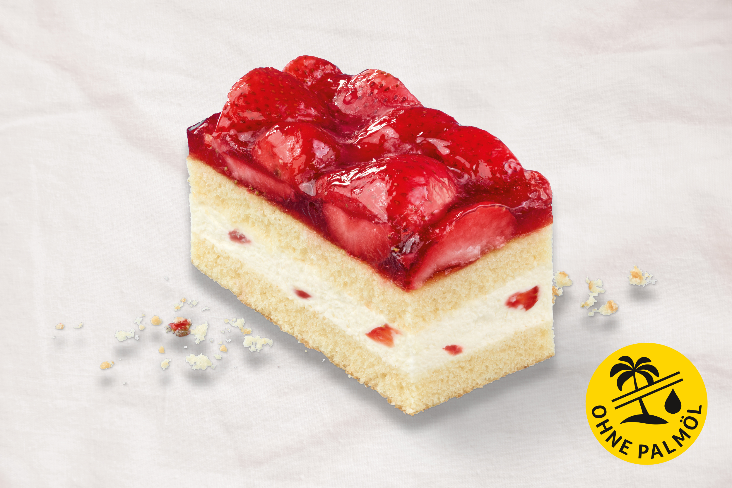 Erdbeer-Buttermilch-Schnitte