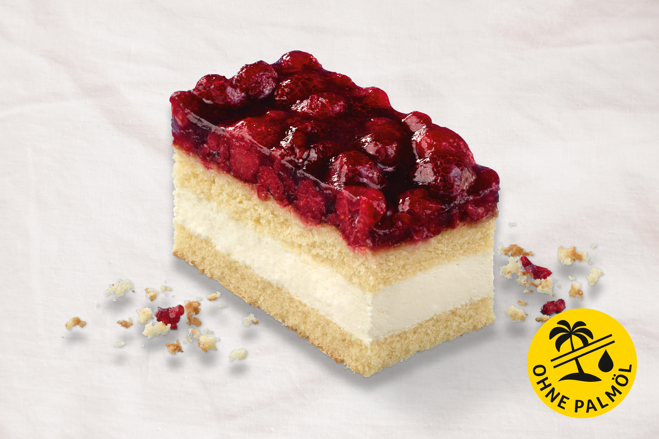 Himbeer-Käse-Sahne-Schnitte