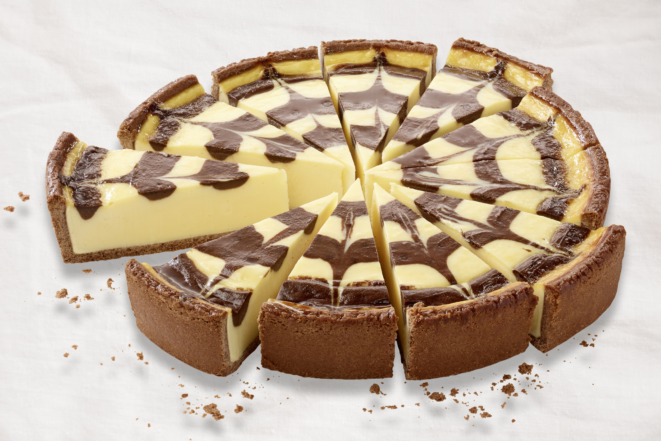 Tarta Premium de Queso Estilo Cebra