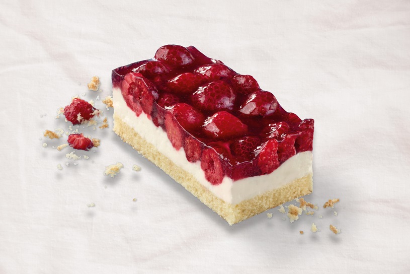 Raspberry & Curd Cheese Slices