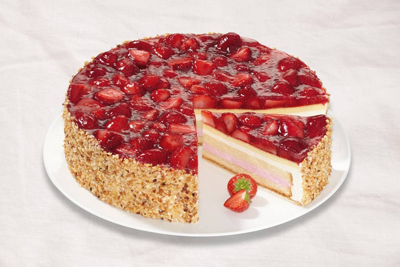 Strawberry Buttermilk Gateau