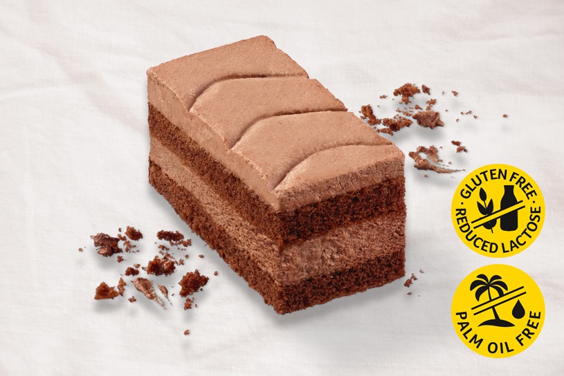 Chocolate Cream Slice with Cocoa-Cream-Filling (gluten free, reduced lactose)