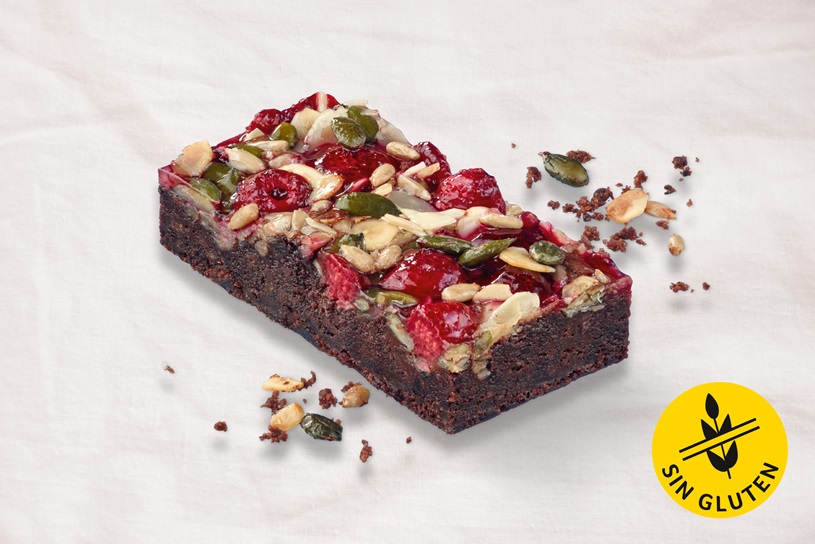 Brownie de Frambuesa (sin gluten)